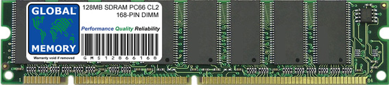 128MB SDRAM PC66 66MHz 168-PIN DIMM MEMORY RAM FOR PC DESKTOPS/MOTHERBOARDS